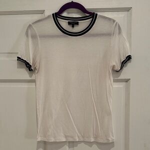 Rag & bone see through Tee with Black Accents